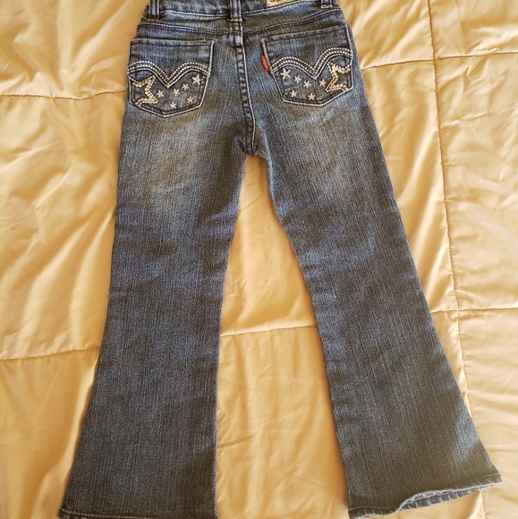 Levi Strauss Bootcut Jeans with Sequins 5 Slim - Picture 1 of 3